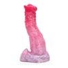 MAPARON Anal Plug with Suction Cup and Uneven Liquid Silicone L 8cmx27cm Pink