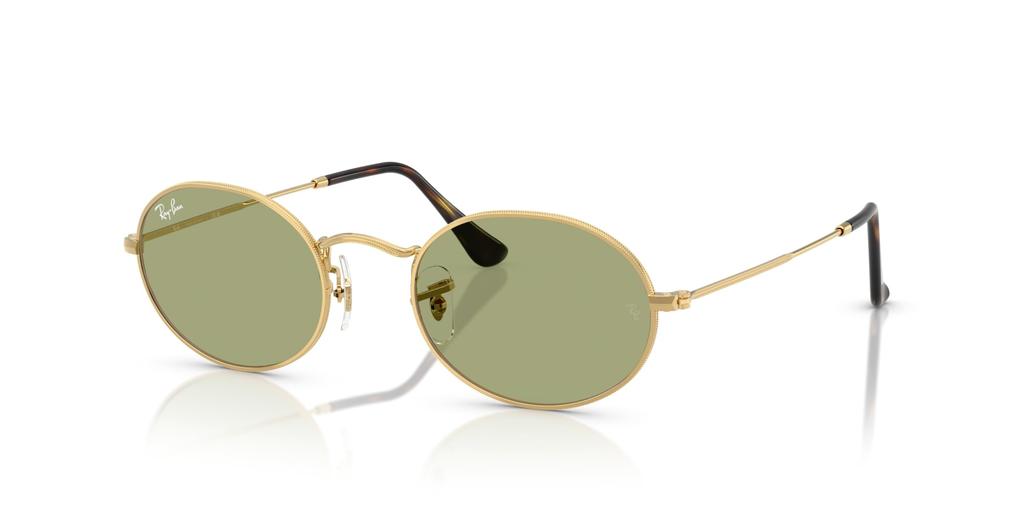 Ray-Ban Овальные Солнцезащитные Очки 0RB3547 001/4E51 Ариста Золотой 51