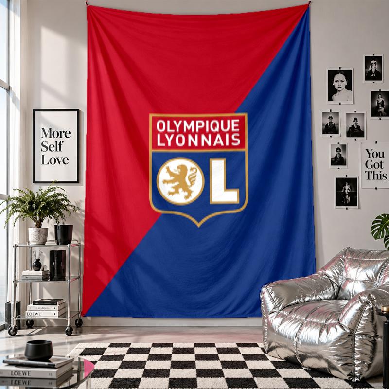 Lyon FC Wall Tapestry Home Decor Wall Hanging Cloth for Bedroom Living Room Background