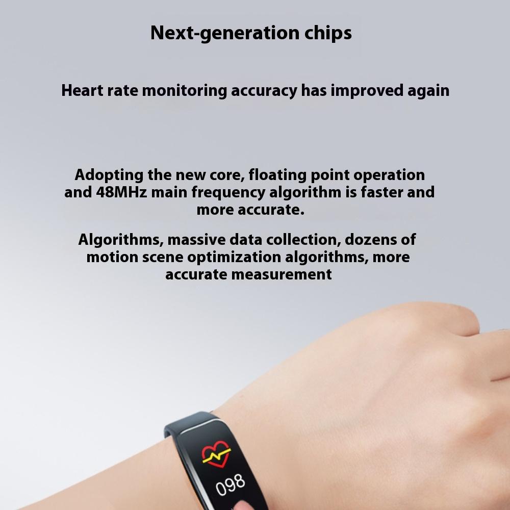 Браслет с шагомером TPU Bluetooth для мониторинга сна, информации и напоминаний, умный браслет