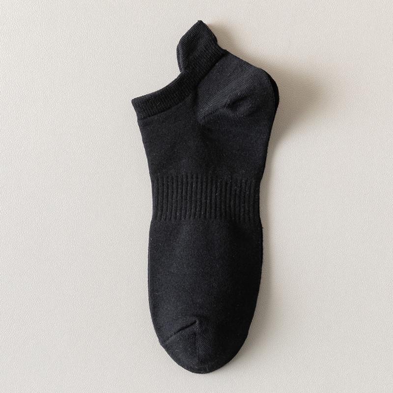 Мужские дышащие невидимые спортивные носки с низким вырезом — тонкие, однотонные, для весны и лета