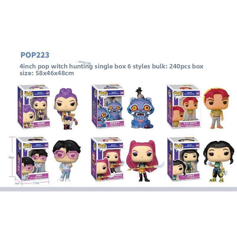 K-Pop Новая группа девушек-охотниц на демонов Мужская группа Фигурка Модель Слепая коробка Tide Play Кукла Украшение