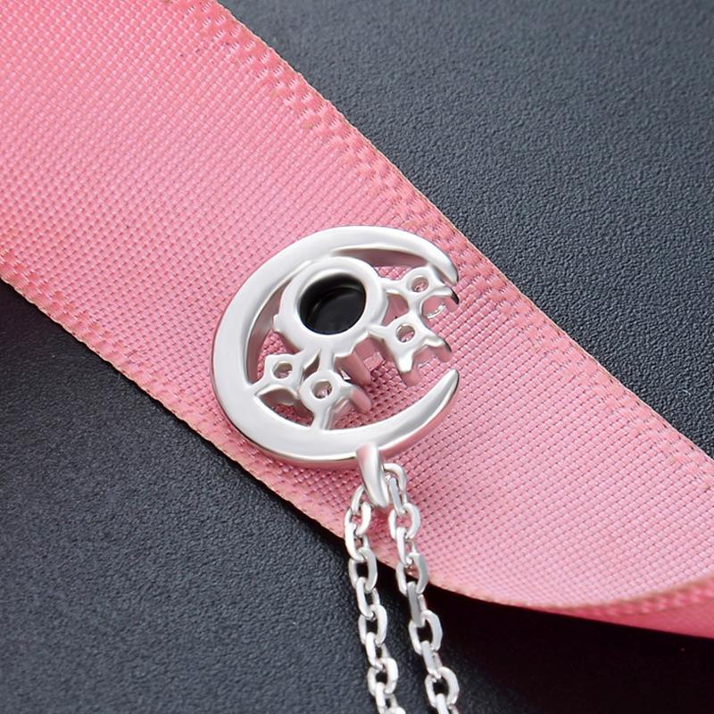 Линдон Стерлингового Серебра 925 Классическое Женское Ожерелье Кулон Циркон Модный Подарок