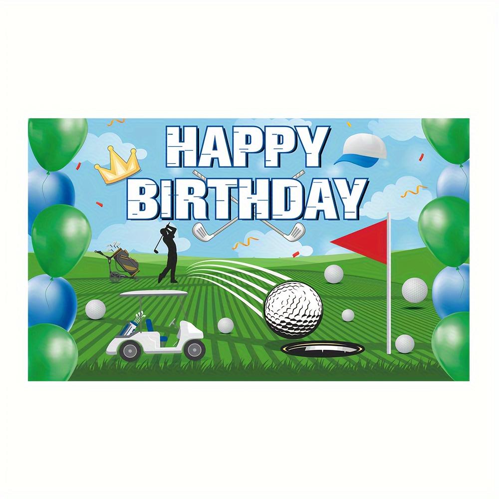 Theme Birthday Party Banner - 70.8in x 43.3in Durable Backdrop For Cake Photo Booth Decor