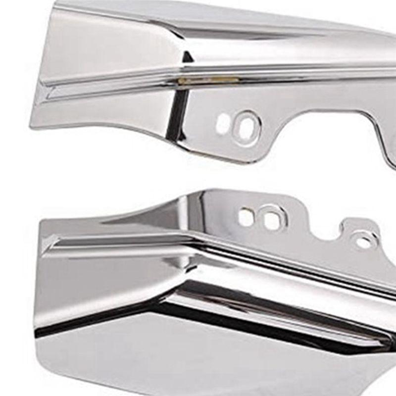Authentic 1 Set For Touring Street Electra Glide Road King FLHR 2001-2008 Silver Mid Engine Mid Rack Air Deflector Heat Shield P