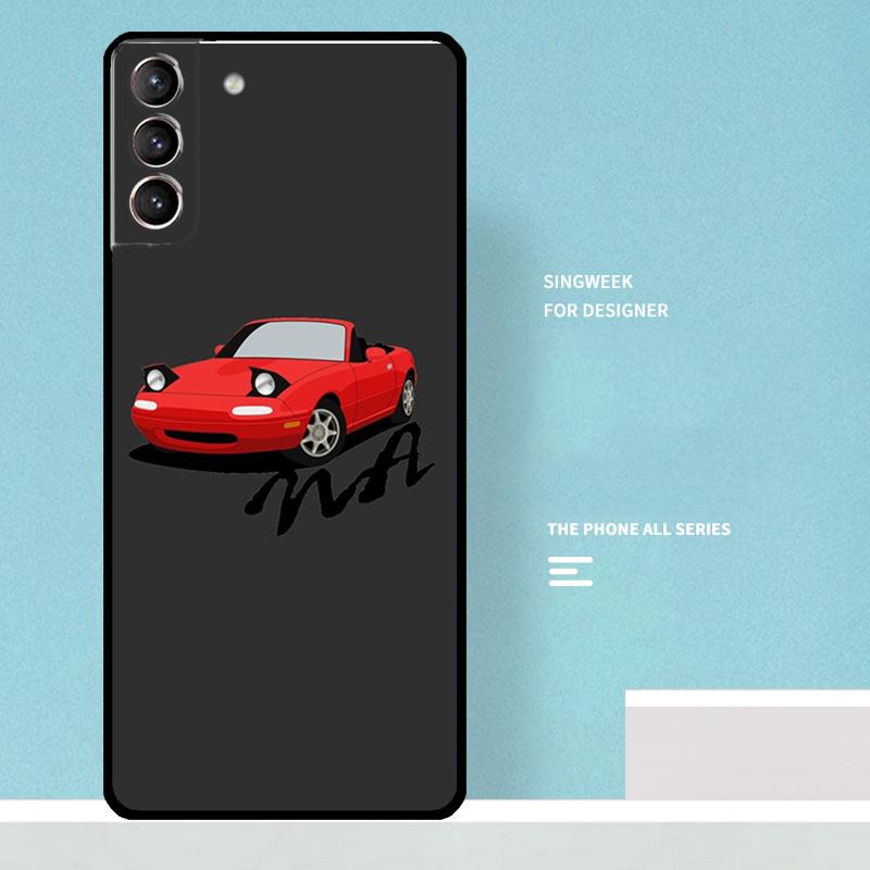Miata Mx5 Na Red Cover For Samsung Galaxy S24 S23 S22 S21 Ultra Plus S20 FE S8 S9 S10 Note 10 20 Ultra Case