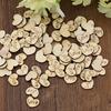 100Pcs Love Heart No Hole Wood Buttons Sewing Craft Clothes Decor DIY Scrapbooking