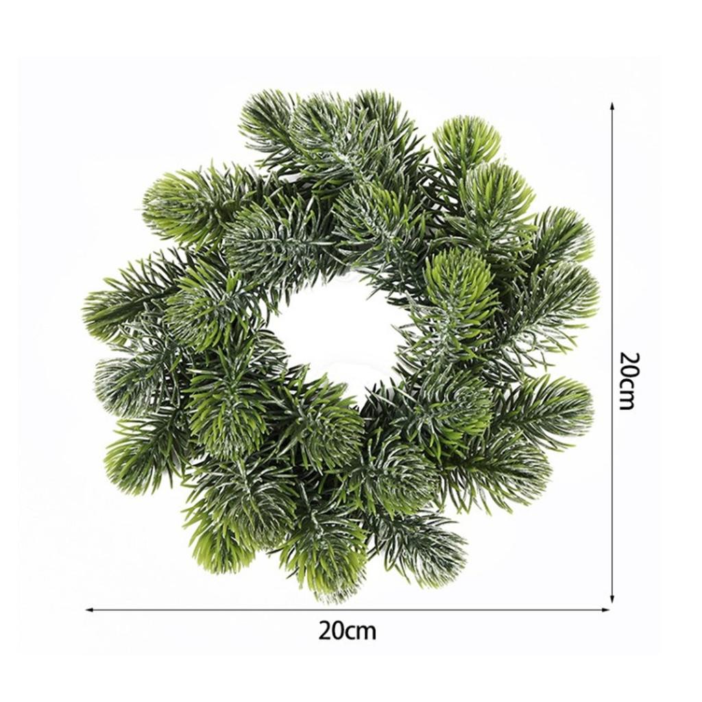 Incredible PVC Made Round Green Artificial Wreath For Your Home's Elegance