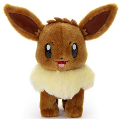Takara Tomy Arts Pocket Monsters Pokemon I Choose You Pokemon Get Plush Toy Eevee Высота приблизительно. 21см