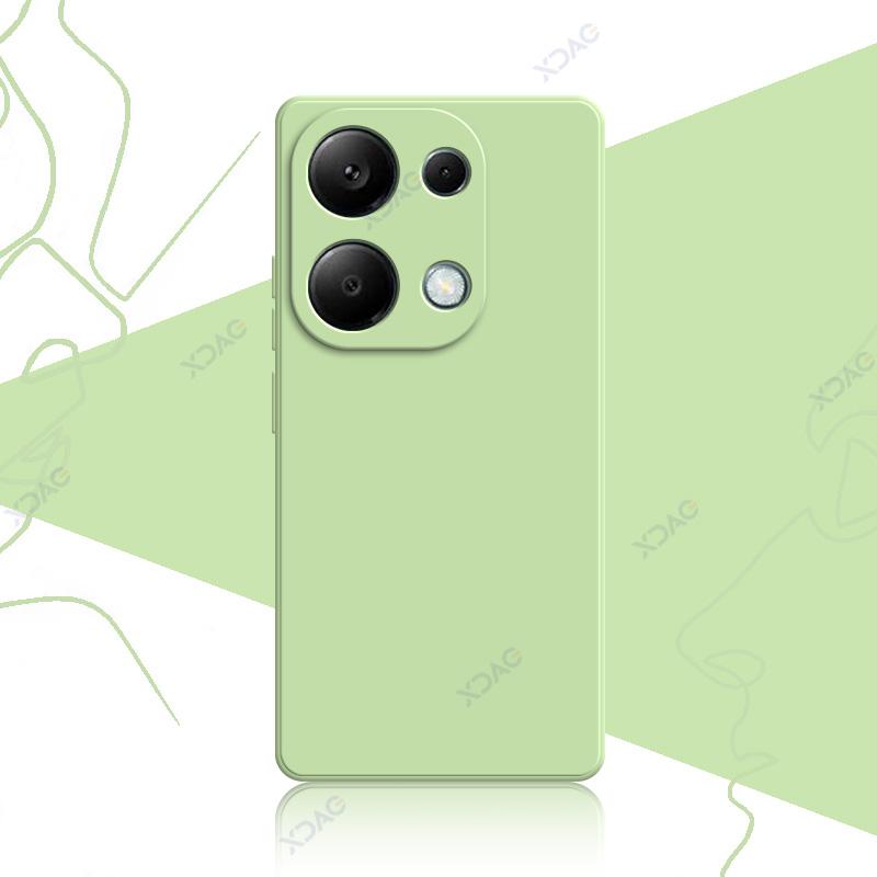 Роскошные квадратные жидкие силиконовые чехлы для Xiaomi POCO M6 Pro 4G POCOM6Pro 6.67" MTK G99 Ultra 360 Soft Phone Armor Cover