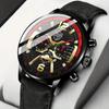 Fashion Men's Business Quartz Watches Analog PU Leather Wrist Watch With, Ideal Choice for Gifts