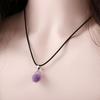 Leather Rope Women Geometry Clavicle Chain Crystal Necklace Korean Style Jewelry Female Necklace