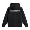 Li Ning Sports Lifestyle Series American Retro Minimalist Casual Antistatic Antibacterial Comfortable Hoodie Unisex Hoodies Black AWDUA05-4