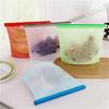 New Arrival Colorful Food-grade Silicone Kitchen Travel Portable Food Storage Bags