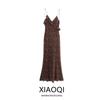 Fashion Style 2024 Fall and Winter New Women's Clothing Laminated Decoration Polka Dot Sleeveless Sling Dress 8994533