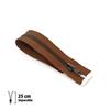 Zipper - ECLAIR - Z19 - Separable 6mm - Medium Brown - 25 Cm