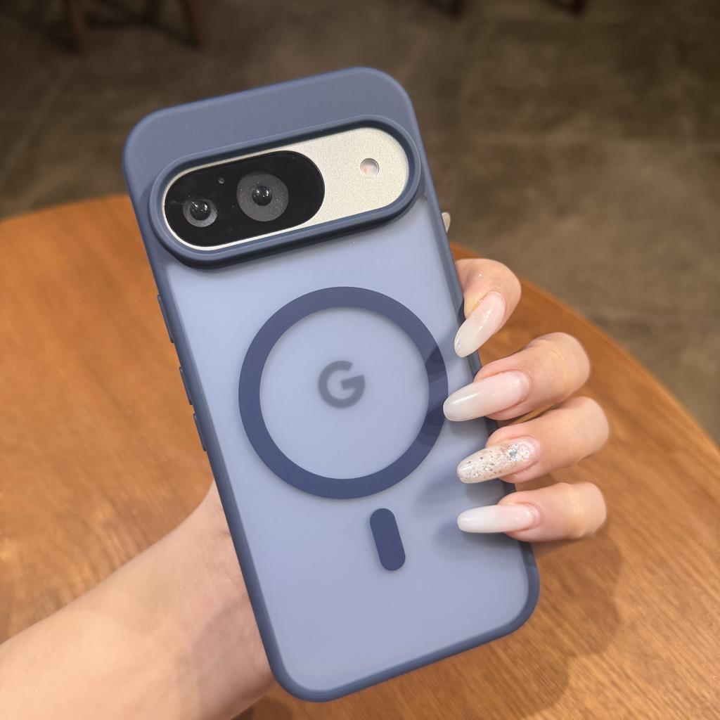 Для Magsafe Магнитный Матовый Полупрозрачный Чехол для Google Pixel 10 9 Pro XL 10ProXL Беспроводная Зарядка Ударопрочный Жесткий ПК Задняя Крышка