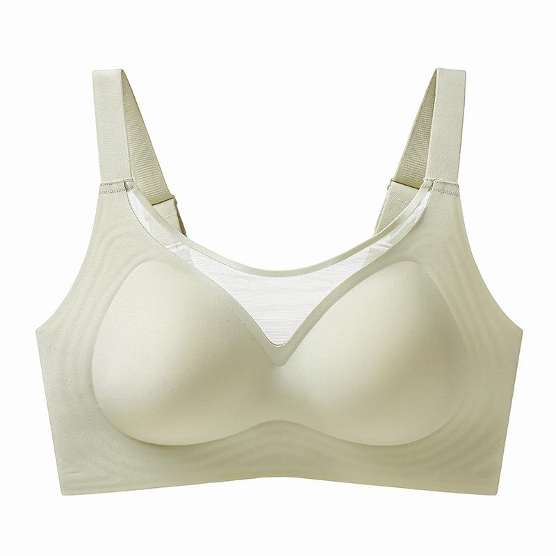 Fixed cup tube top A underwear simple anti-sagging small chest gathering underwear adjustment sexy bra