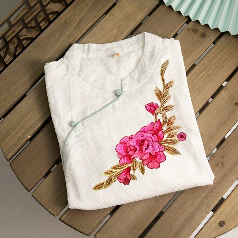 2 шт. 3D пион шитье своими руками кружевные нашивки модное платье вышитая ткань наклейка цветок аппликация чеонгсам нашивка