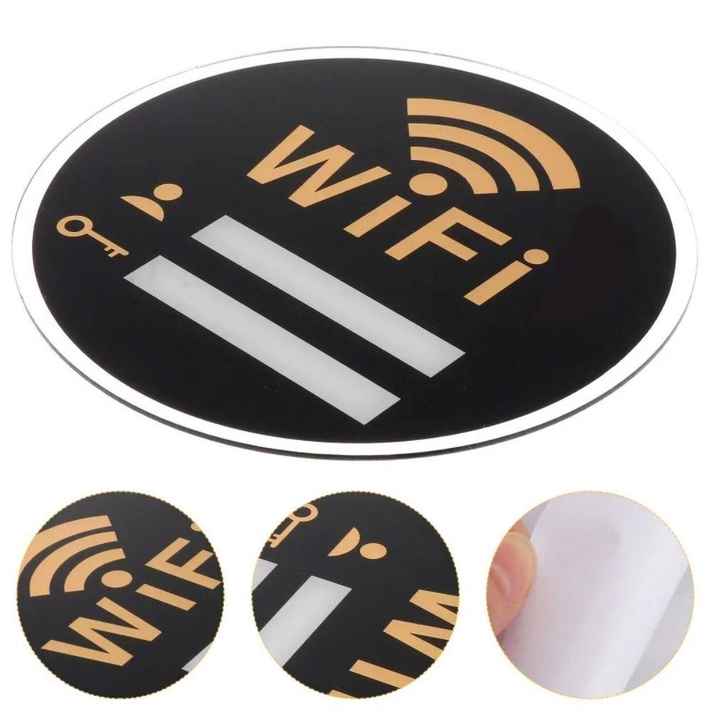 Rewritable 3D Wall Stickers Handwriting Signal Indication Signage Wifi Notice Board  Shops