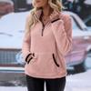 Oversized Loose Fitting Women's Autumn And Winter Pullover Round Neck Solid Color Hoodie