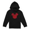 Disney Childrens/Kids Mickey Mouse Heart Ears Silhouette Valentine`s Day Hoodie