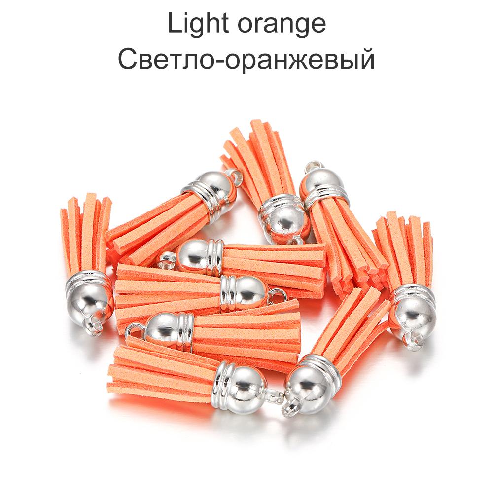 20pcs/lot 38mm Tassel Vintage Leather Tassels Fringe for Purl Macrame Pendant For DIY Jewelry Making Supplies Accessories