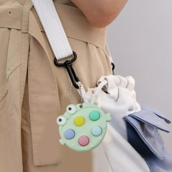 Push Bubble Chain Забавная игрушка-рыба с бусинами Puffer для снятия стресса Quick Push Globefish Сенсорная декомпрессия Непоседа