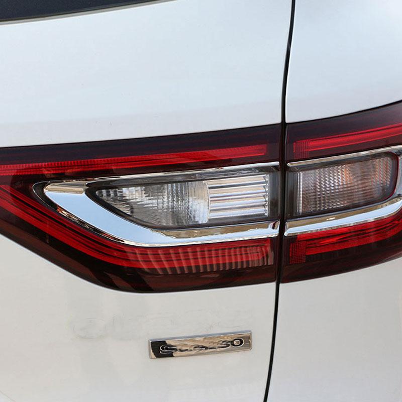 Подходит для Renault Koleos Samsung QM6 2016-автомобильные хромированные задние фонари Защитная накладка на задние фонари