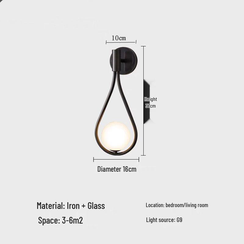 Modern Nordic LED Wall Lamp for Bedroom and Living Spaces
