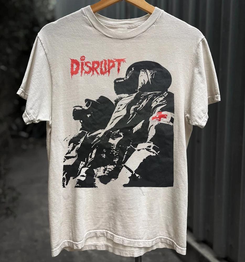 Disrupt Band Album Gift For Fans Cotton White T Shirt EN11