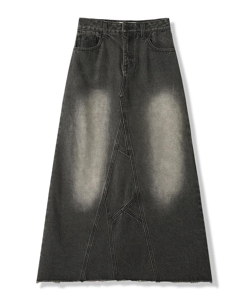 Viva Sers Branch Long Denim Skirt - 2Col