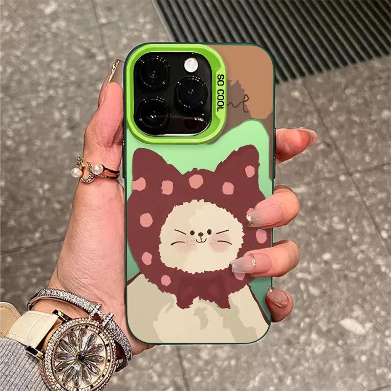 Headset Cat for Apple 17/16 Pro Cute 15/14 Fun IPho Ne11 Phone Case