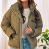Новые женские зимние теплые пуховые куртки, модные парки, воротник-стойка, молния, свободное пальто с длинным рукавом, легкая верхняя одежда