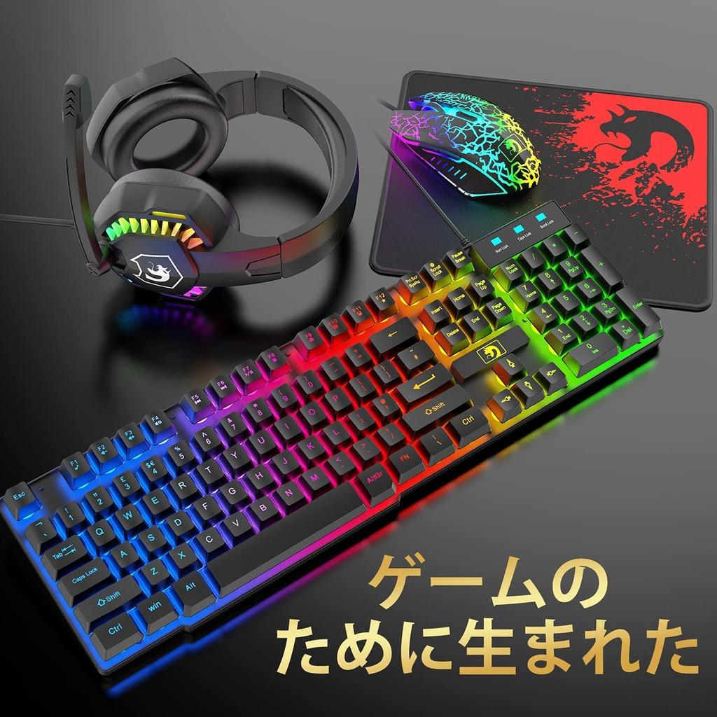 Mamba Snake Gaming and Converter USB Multifunctional Multimedia 2400 DPI Adjustable 6 Mousepad Gaming RGB Wired Compatible with Speaker Keyboard,