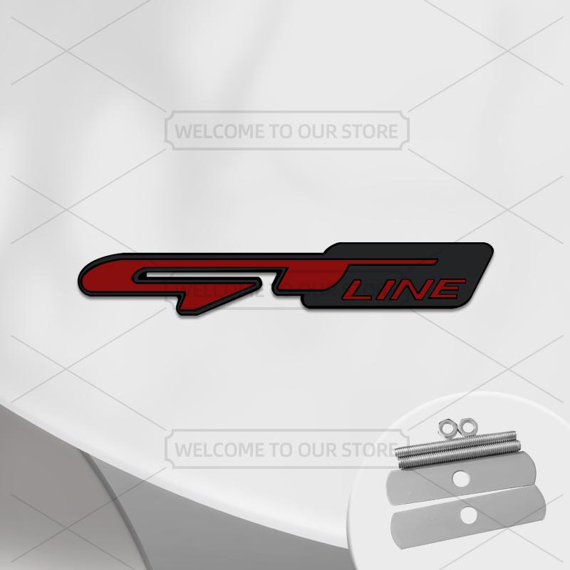 Car 3D Metal GT Line Body Emblem Grille Badge Decals Auto Tail Sticker For Kia Stonic Stinger ProCeed Seltos Sorento Picanto K5 rdxbt90