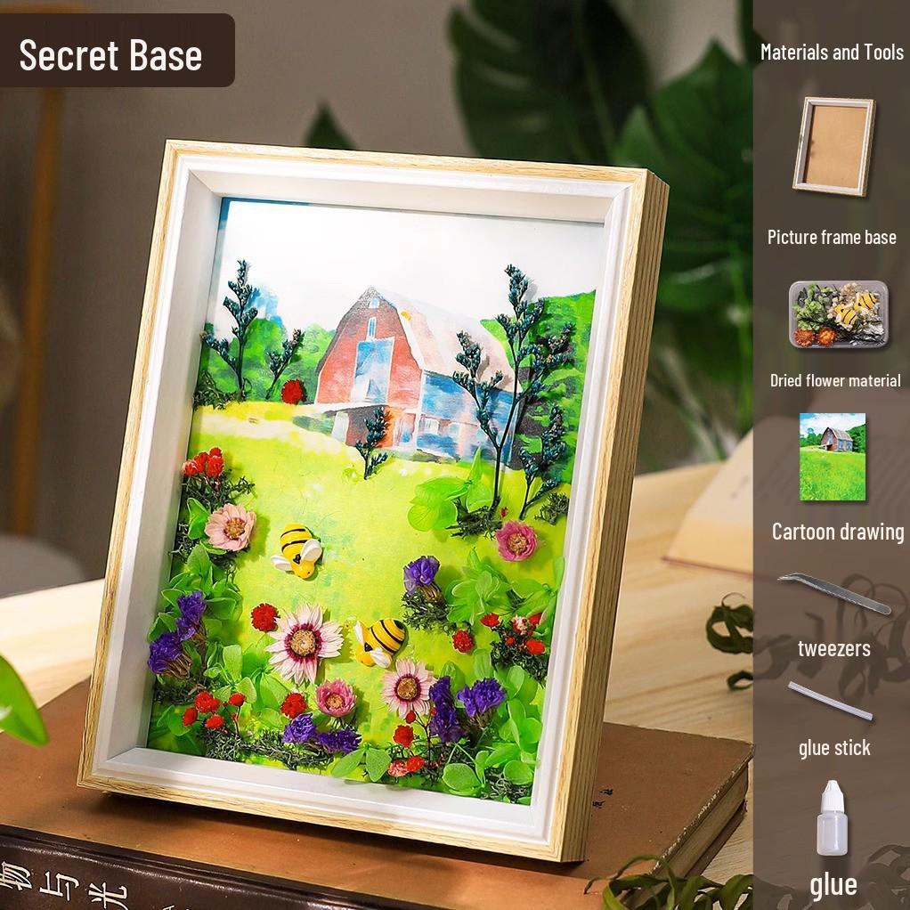 DIY Dried Flower Photo Frame Kit: Women's Day Gift & Children's Icebreaker Activity