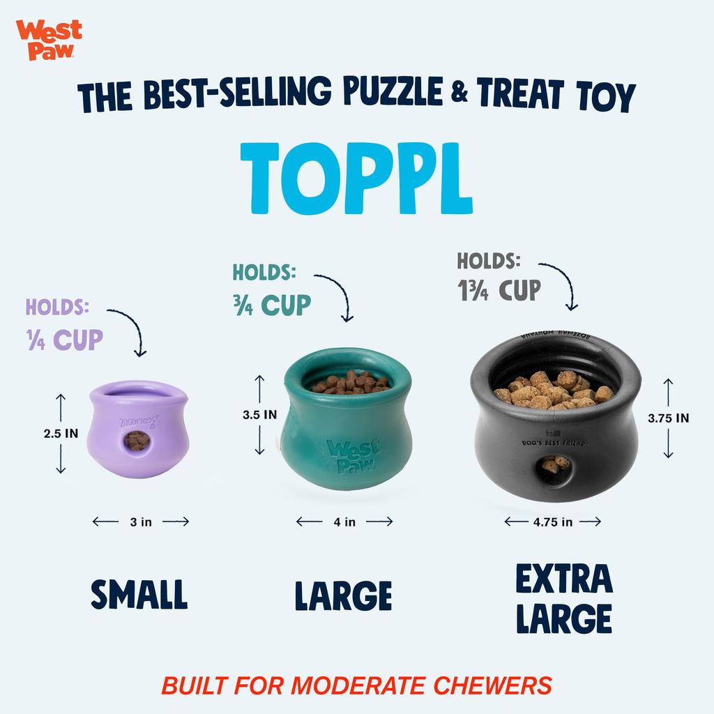 Игрушка для собак West Paw, развивающая игрушка Zogoflex Tapple, рождественская, ограниченного цвета, размер L