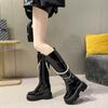 Boots for Women But Over the Knee 2025 New Autumn Martin Platform Boots Inner Height Increase British Style Knight Boots