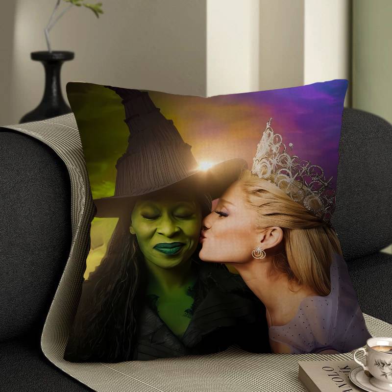 WickeES Elphaba Glinda Pillow Gifts Home Office Furnishings Bedroom Sofa Car Cushion Cover case xcm