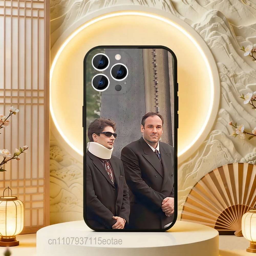 ТВ Сериал Сопрано Тони Чехол для iPhone 17,16,15,14,13,12,11,Pro,Max,Plus,E,Air,Mini Защитный Черный Чехол