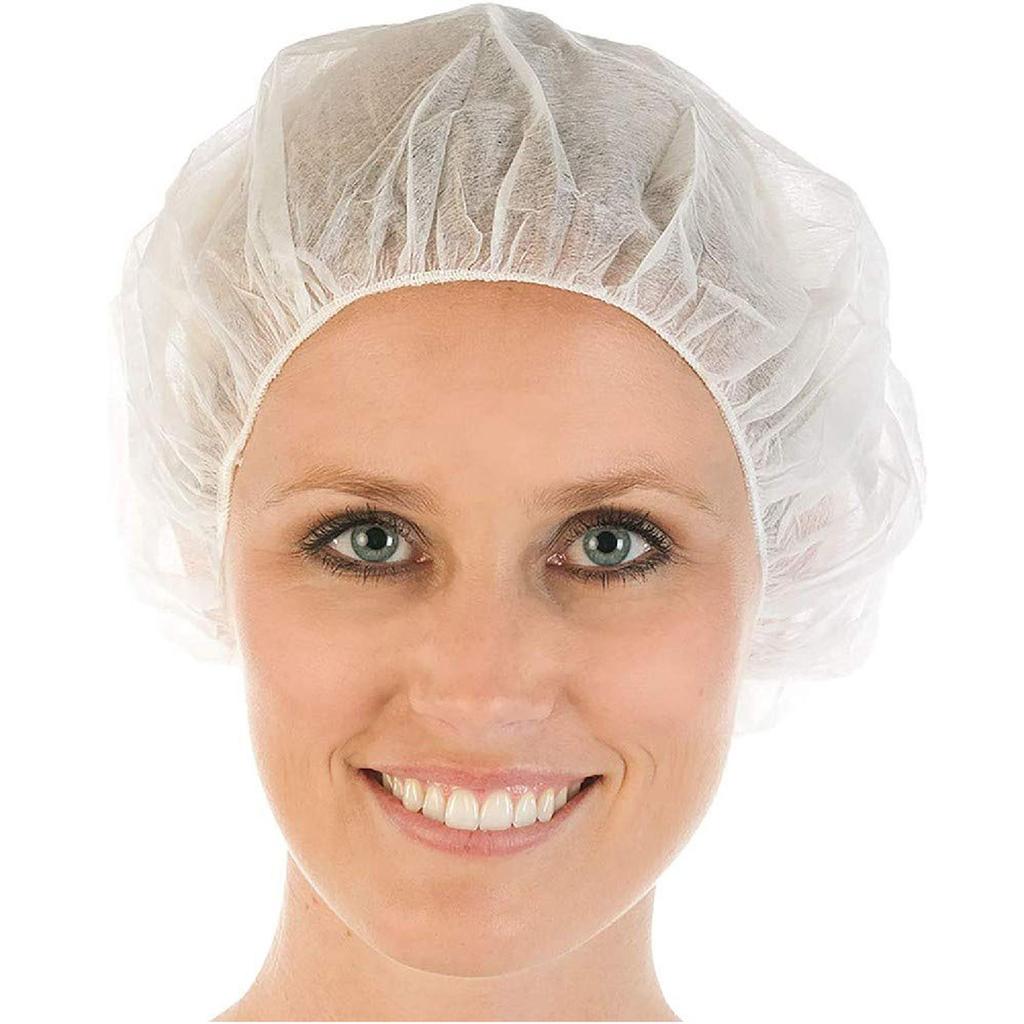 Sagit  Bouffant Cap Hairnets White Box Of 100 Pcs Non Woven Round Hat Cap