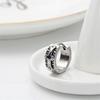 [Onm] Onm Surgical Piercing Cross Heart Ring, One-Sided Sale (S9594151)