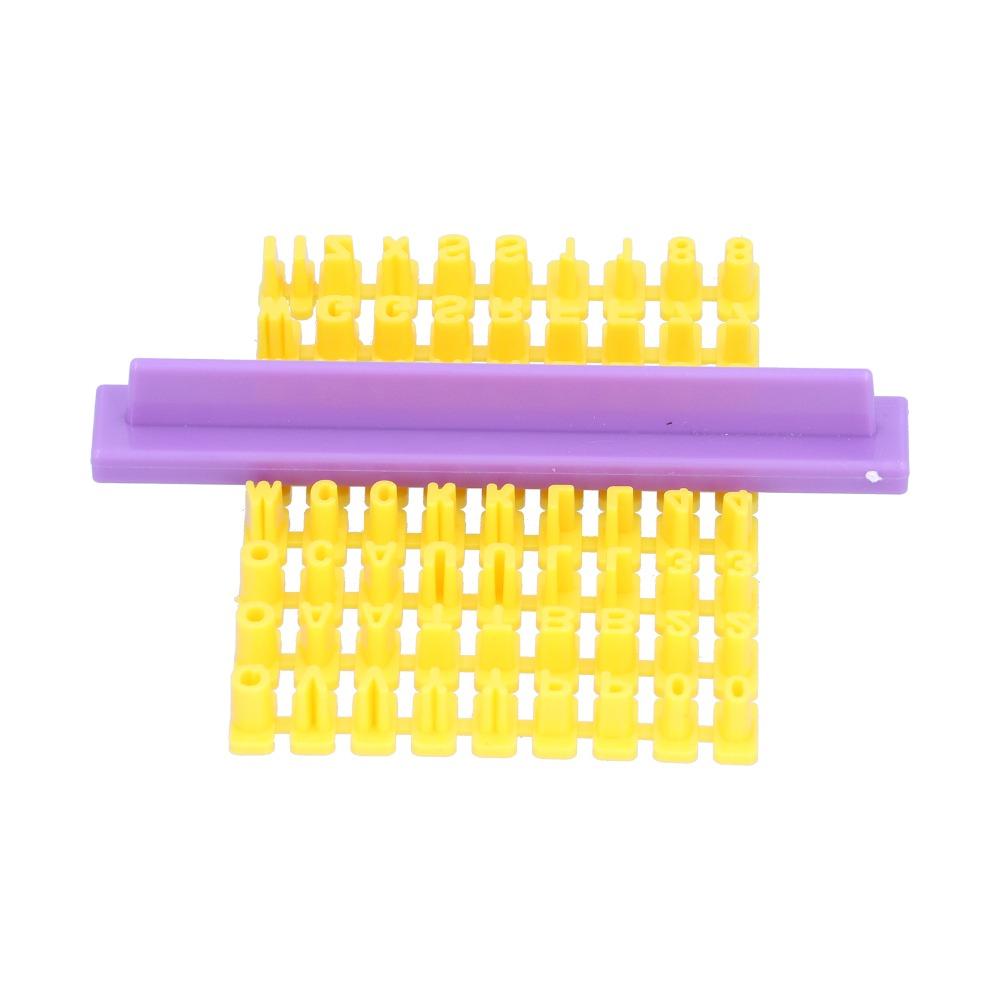 Raised Character Stamp Pieces Alphabet Stamps Slotted Holder Letter Stamps Children Creative Play