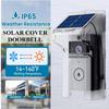 Solar Powered HD Wireless Video Doorbell Infrared Night Vision Intelligent Motion Detection Two Way Intercom With Rain Cover