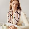 Yang Caiyu Style Striped Silk Square Scarf - Summer Sunscreen Accessory & Headband