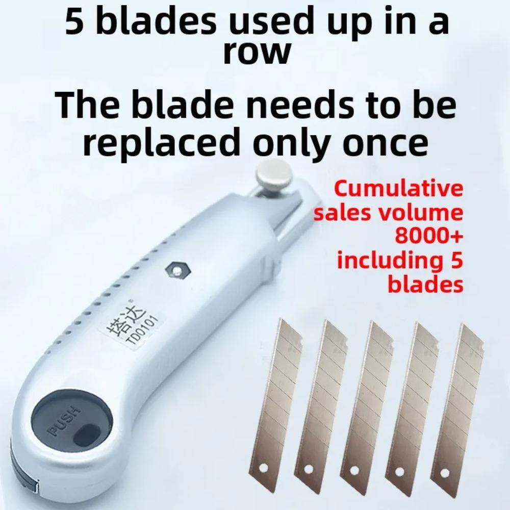 Damaly Utility Knife 5-round Wallpaper Knife Paper Cutter Stainless Steel Wallpaper Knife Multi-purpose Cutter