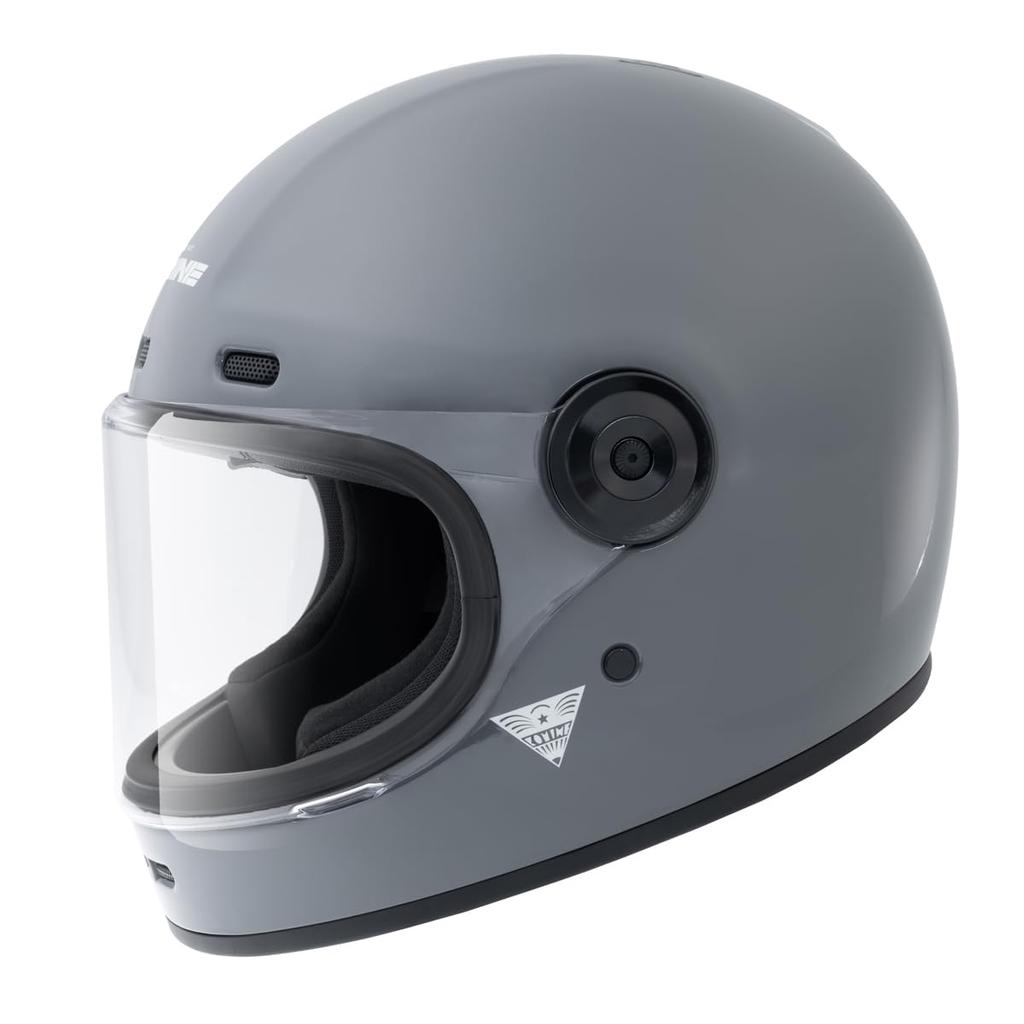 KOMINE Neo Retro Full Face Motorcycle Basalt Grey L HK-190 Helmet,