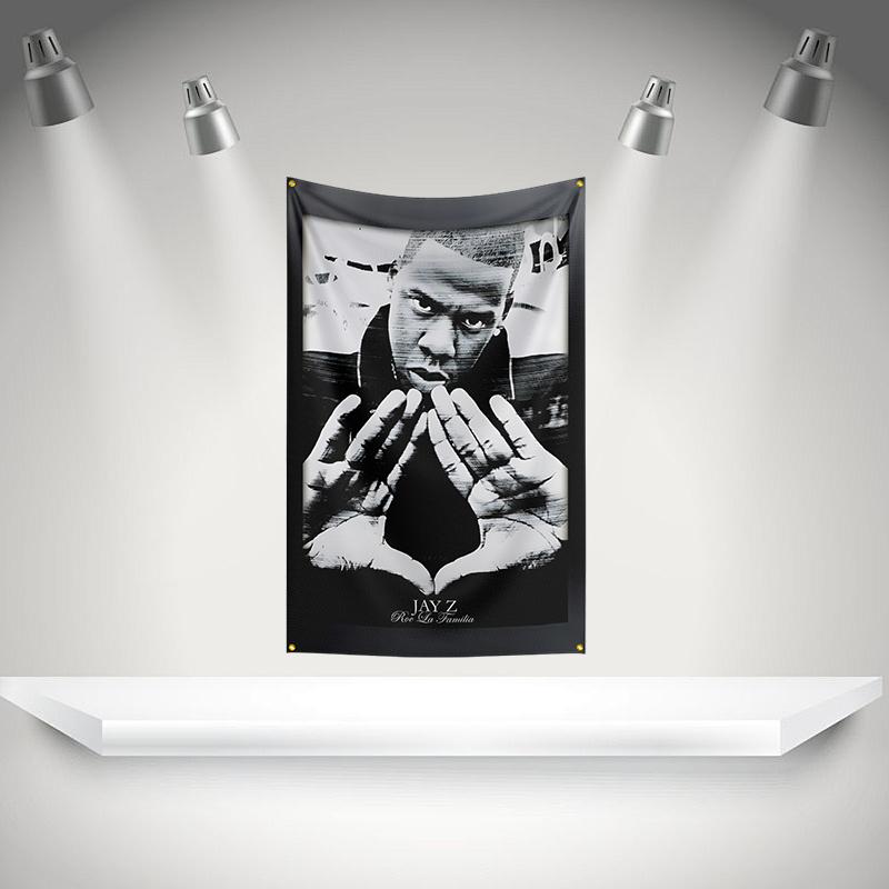 Баннер музыкальной рок-группы THE J-jay-z Flag, Баннер с HD-печатью, Гобелен для выставки, Для фанатов музыкальных групп, Декор для гаража