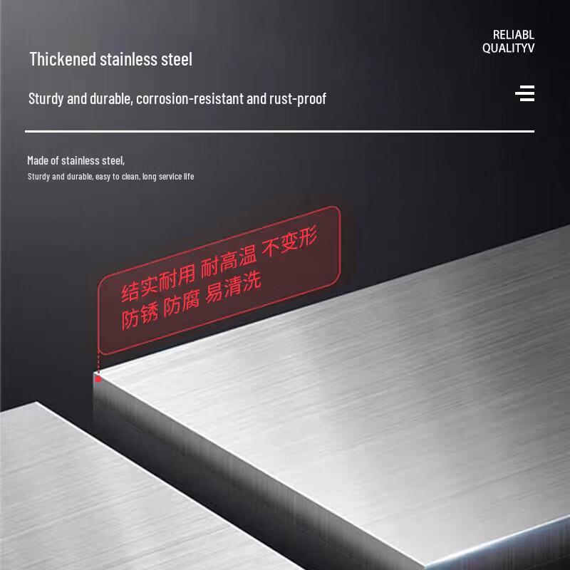 Шучу Утолщенный Кухонный Шкаф для Хранения из Нержавеющей Стали 304